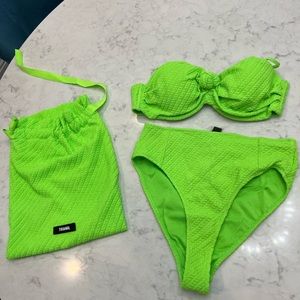 Super cute lime green bikini from Triangl. EUC